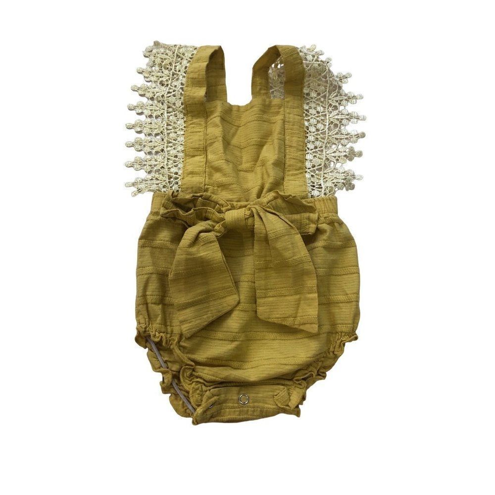 Vintage Baby Girl Bubble Romper for Picture Portrait Size 6-12